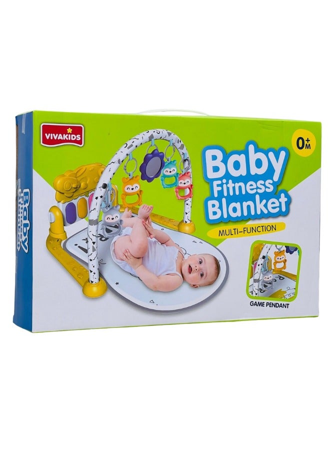 Multi function Baby Fitness Blanket With Game Pendant