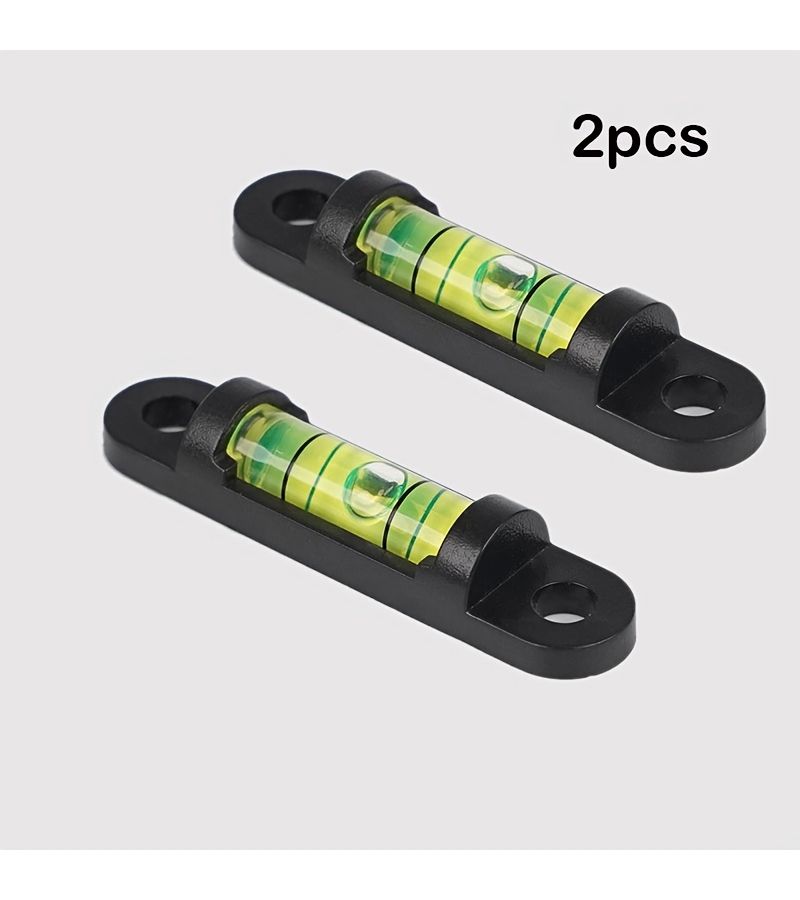 2pcs Mini Level With Hole Fixing Bracket Home Measuring Instrument - Image 1