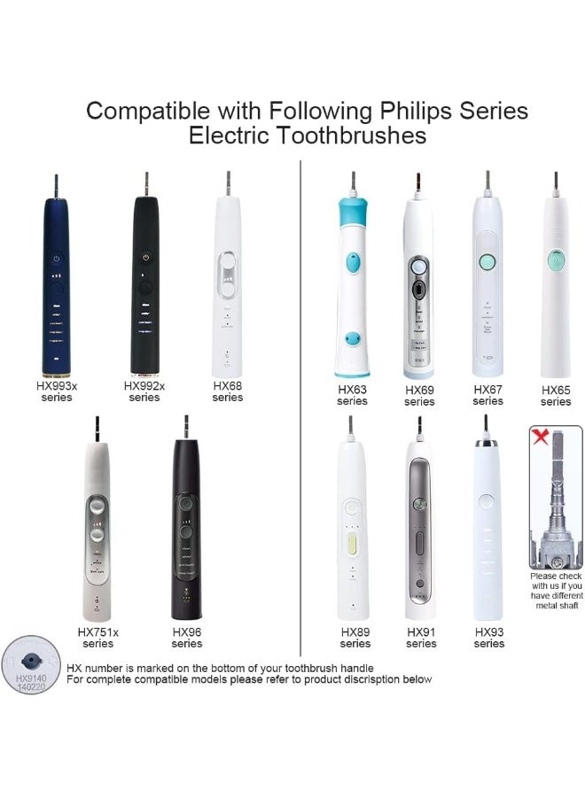 CreativeC Upgraded Toothbrush Waterproof Shaft Rubber Seal Replacement Parts Compatible with Philips HX751v HX6810 HX9690 HX9957 HX6836 HX992B HX993W Series Electric Toothbrush - Image 2