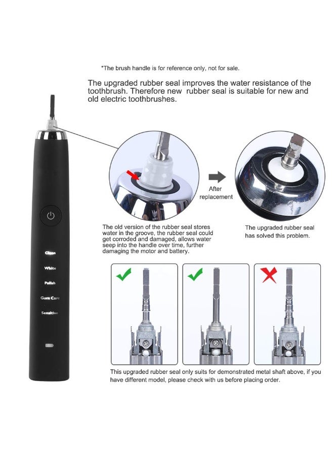 CreativeC Upgraded Toothbrush Waterproof Shaft Rubber Seal Replacement Parts Compatible with Philips HX751v HX6810 HX9690 HX9957 HX6836 HX992B HX993W Series Electric Toothbrush - Image 4