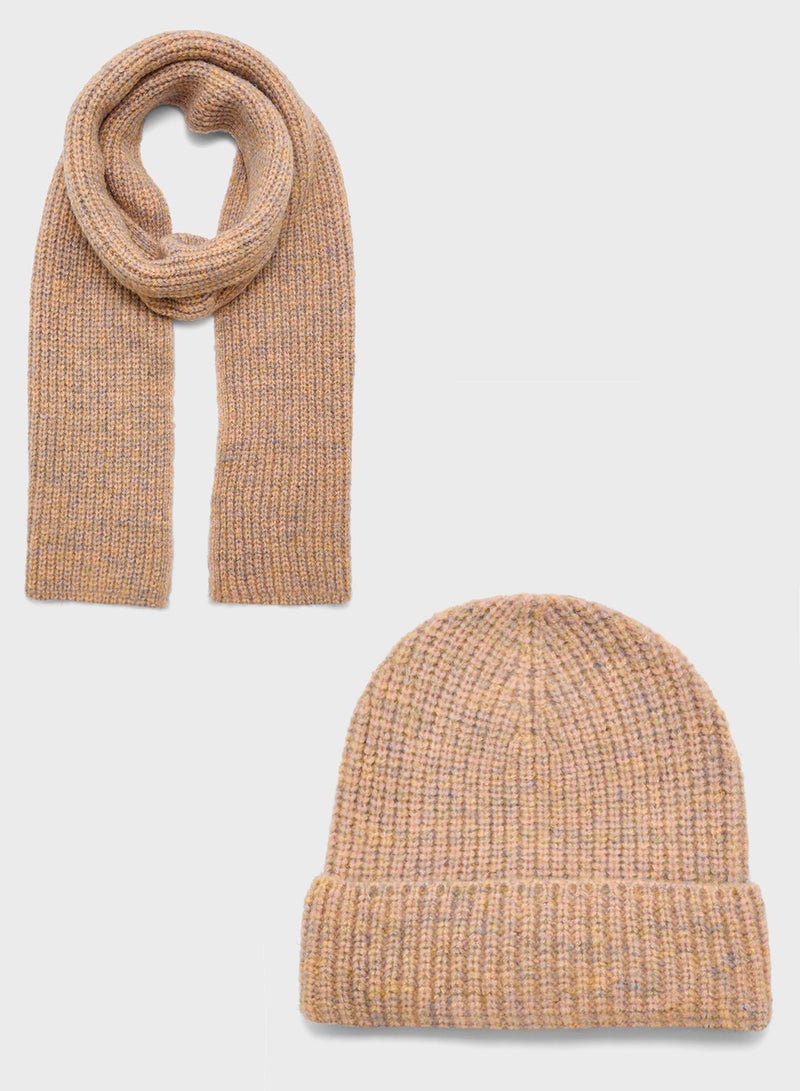 ELLA 2 Pack Winter Beanie & Scarves Set  - Image 1