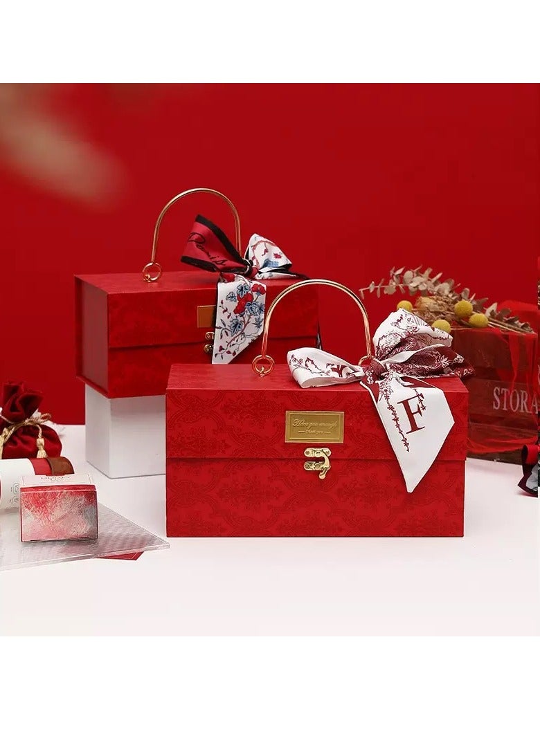 Luxury Gift Box with Lock - 25 x 13 x 14 cm | Perfect for Holiday Gifts, Weddings, Birthdays, Mother's Day  Father's Day - Image 2