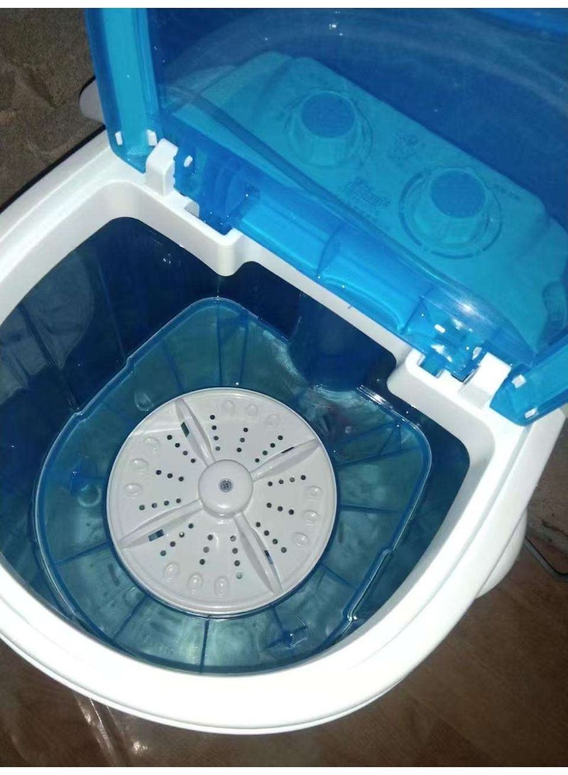 SHOPI غسالة أحذية وملابس – DENX DX2041 مع أسطوانة زرقاء شفافة - Image 3