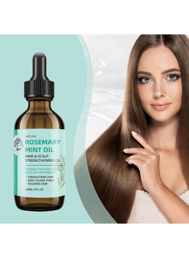 jalan Rosemary & Mint Essential Oil (60ml) - Hair Growth Treatment for Thicker, Stronger Hair - Scalp Care to Reduce Dandruff & Hair Loss - Natural Plant Extract for Moisturized Skin & Scalp - Chemical-Free & Vegan - Image 4