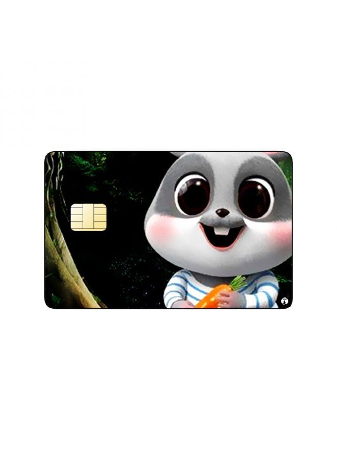 RKN PRINTED BANK CARD STICKER Cute Chibi Hamster Drawing - Image 1