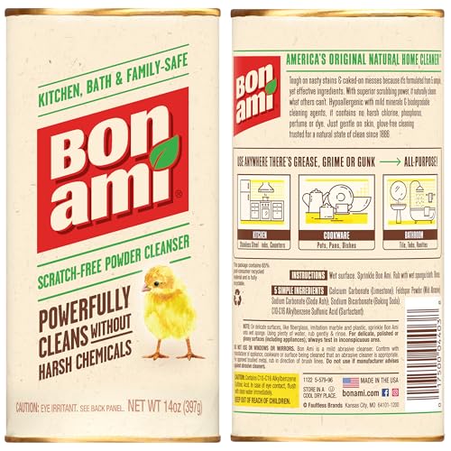 BON AMI Powder Cleanser for Kitchens Bathrooms All types of Surfaces Cleans Grime Dirt Polishes Surfaces Absorbs Odors 12 Pack - Image 5