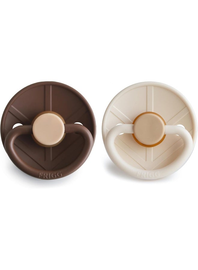 FRIGG فرغ ليتل فايكنغ مصاصة مطاطية للأطفال 6-18 شهر 2-pack كاكاو/كريمة - الحجم 2 - Image 2