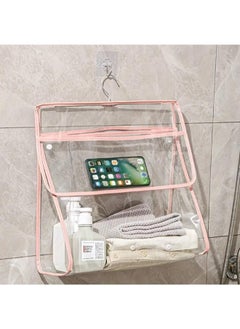 Generic Hanging Transparent Bag Hanging Shower Clear Clothing Storage Bags Clothing Organizer PVC Wall Hanging Size: 40X37.5X12cm  - Image 1