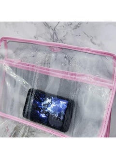 Generic Hanging Transparent Bag Hanging Shower Clear Clothing Storage Bags Clothing Organizer PVC Wall Hanging Size: 40X37.5X12cm  - Image 3