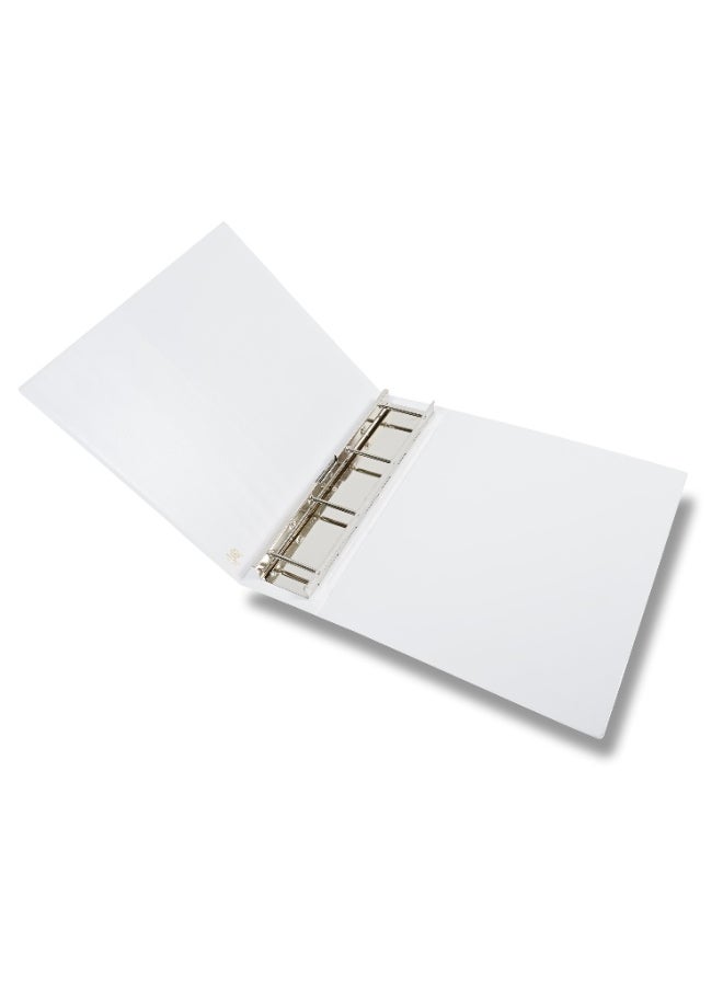 FIS Pipe Binder Clip, A4 Size(210x297mm), 4 Pipe Clip, 60mm Binder Pipe Clip Spine, Up to 550 Sheets Capacity, Packet of 2 Pieces, White Color, with PVC Pocket-FSBD2260  - Image 2