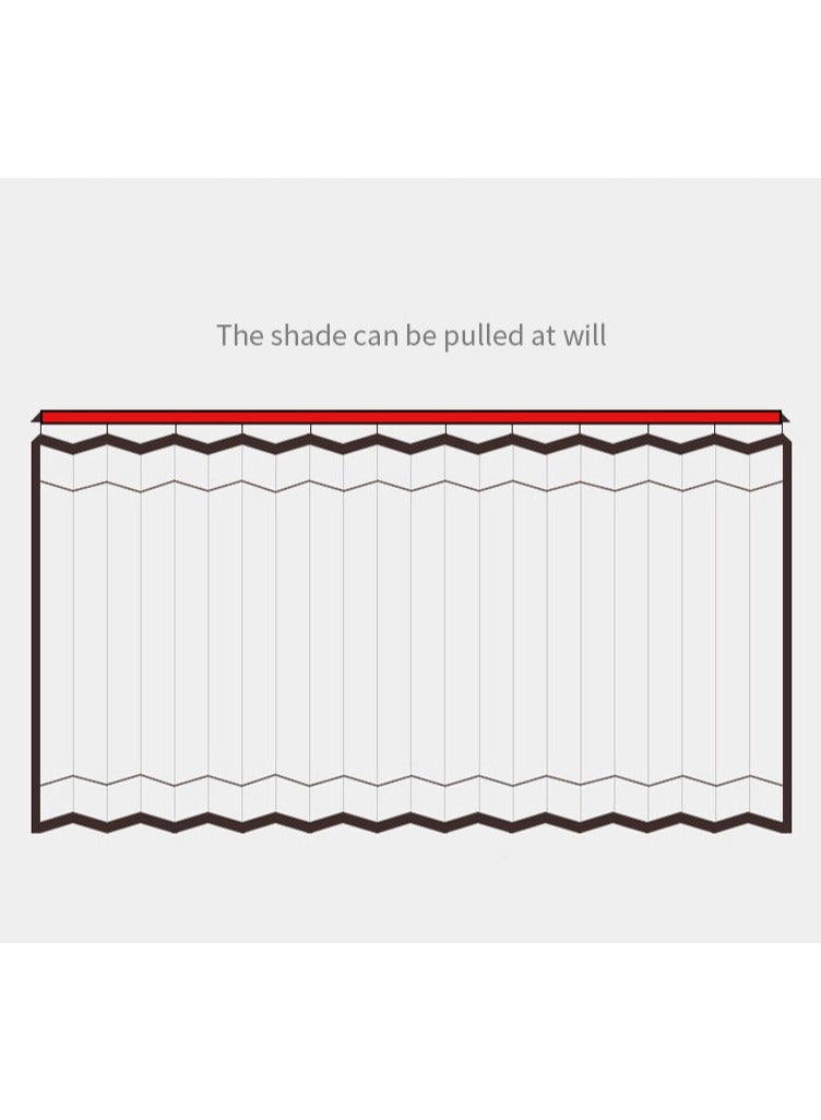 4 Piece Slidable Magnetic Car Side Window Sun Shade Curtain Black - Image 4