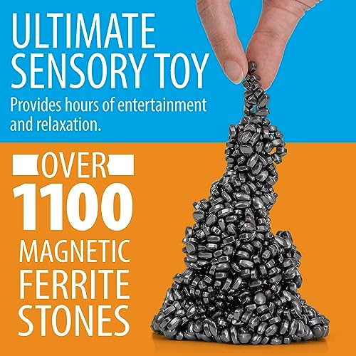 Twiddler Toys Magnetic Putty Pebbles Over 1100 Ferrite Stones Mild Fidget Magnets for a Satisfying Sensory Experience for Adults - Image 5