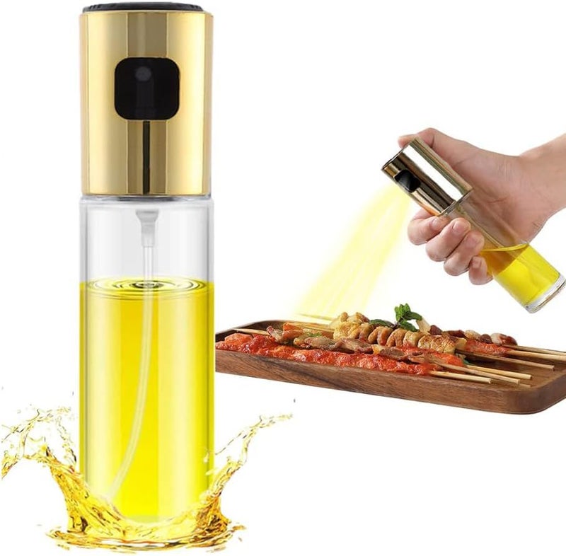 100ml Olive Oil Sprayer Dispenser for Cooking, Food-Grade Glass Oil Spray Bottles, 2 Pack Kitchen Olive Oil Mister Dispensers for Air Fryer BBQ, Salad, Baking, Roasting, Grilling, Frying - Image 1