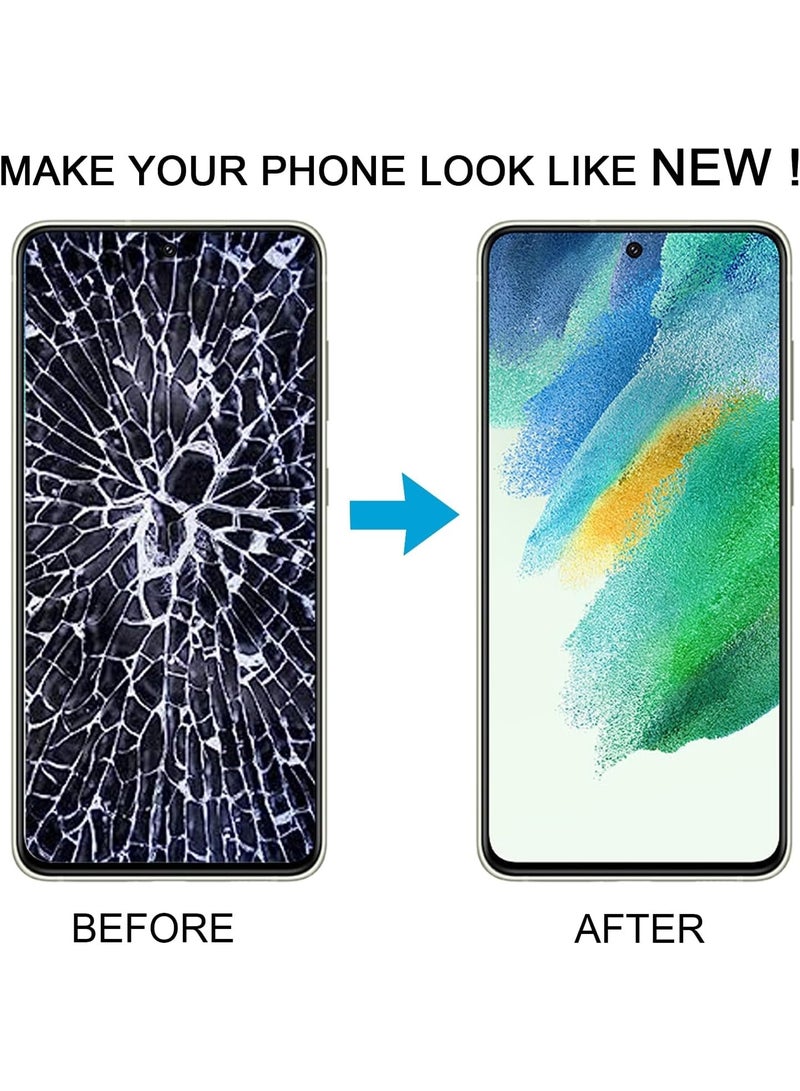 شاشة بديلة لهاتف سامسونج جالاكسي S21 FE 5G (SM-G990B) - شاشة OLED كاملة مع إطار - تدعم بصمة الإصبع - نعم - أسود - Image 5