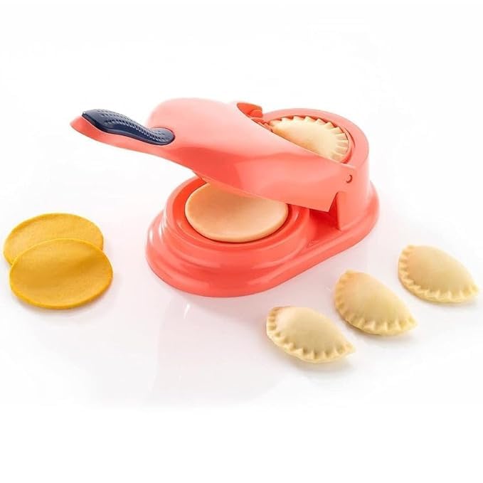 MDNDECOR Gujiya Maker Automatic 2in1 Dumpling Momo Maker Easy Press Tool for Gujiya Ghughra Samosa Multipurpose Kitchen Gadget Multi  - Image 4