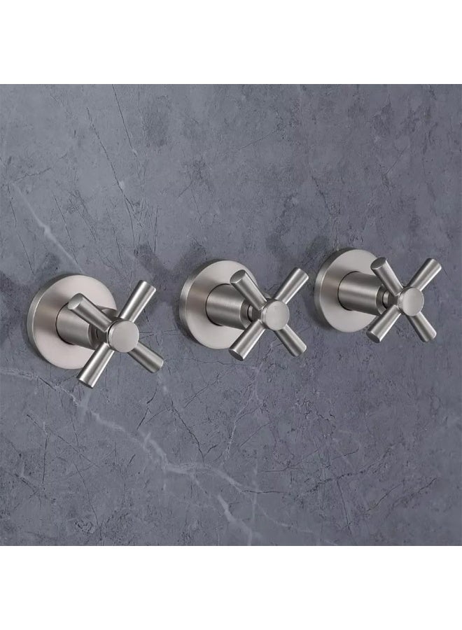 Rubik Brass Water Diverter Valve 1/2 Inch, Concealed Wall Mount for Faucets Bathroom Shower Mixer Tap Hot Cold Water Stop Control - Image 4