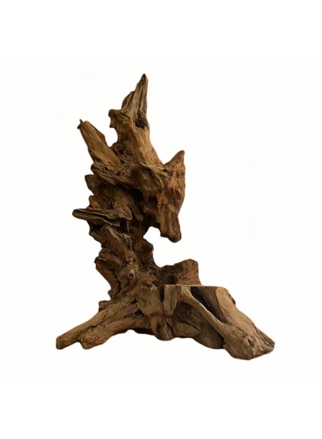 Natural Root Wood Aquarium Decoration 60cm Handcrafted Driftwood Ornament for Fish Tanks, Terrariums & Home Décor - Image 1