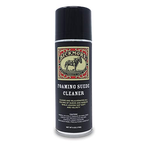 Bickmore Foaming Suede Cleaner Spray - Suede & Nubuck Stain Remover for Shoes, Boots, and Accessories - Image 1