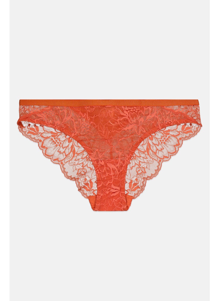 TRIUMPH - Women Textured Pull On  Panties, Orange - Image 1