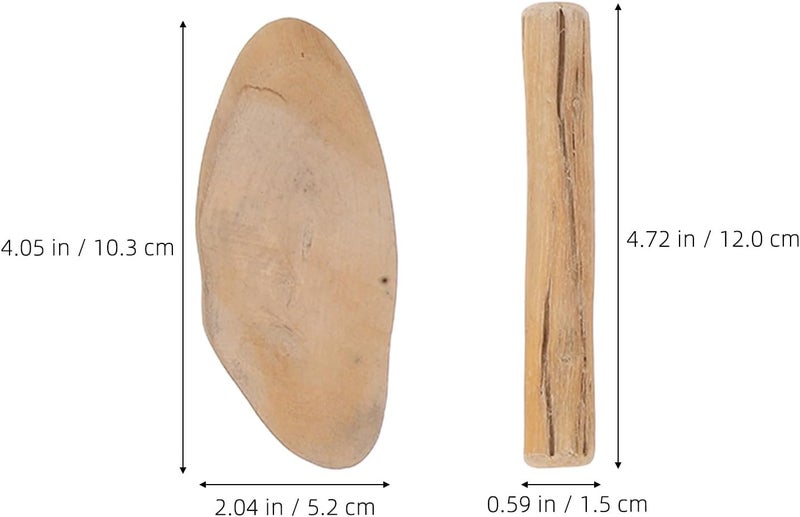 Driftwood DIY Craft Wood Pieces and Sticks 400g Unpainted Wood Slices and Dowels for Handmade Ornaments and Home Decor Projects - Image 2