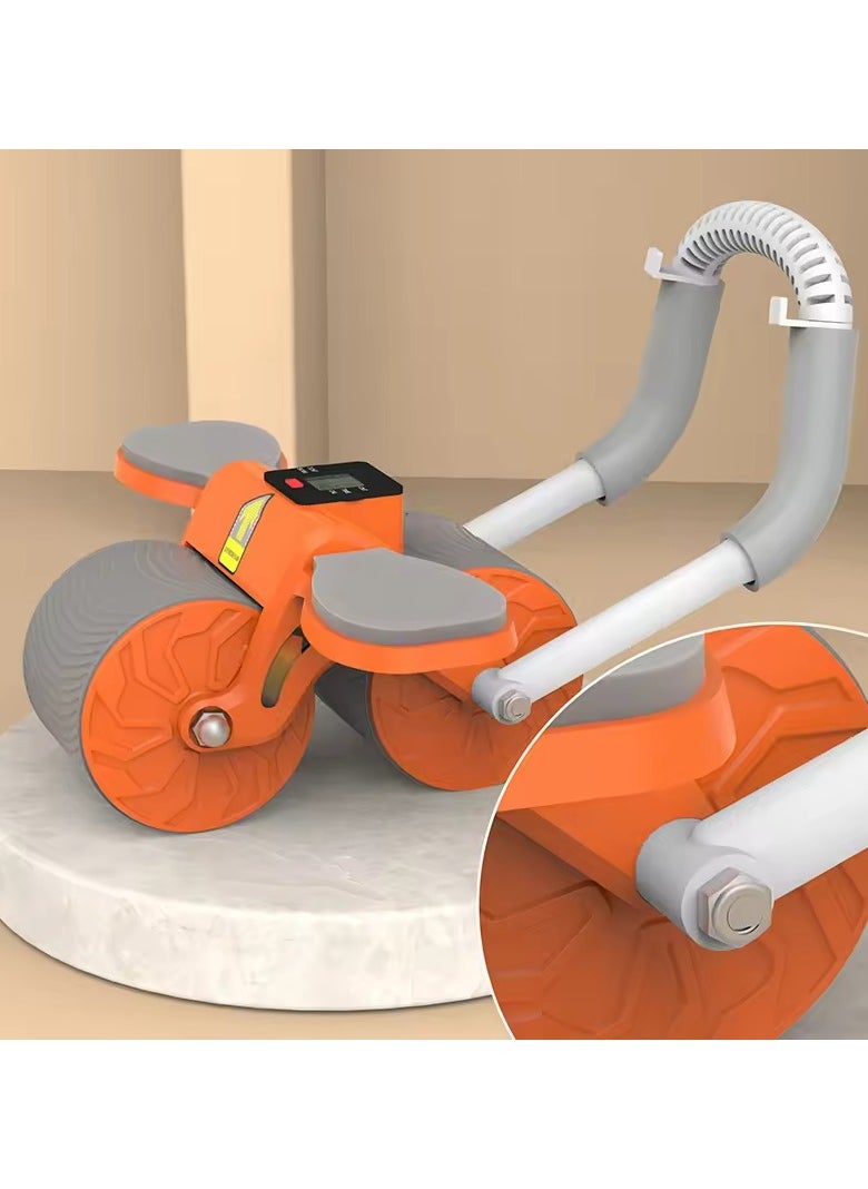 Generic - Digital Timing Abs Workout Ab Roller Wheels Automatic Rebound Ab Roller with Elbow Support and Knee Pad - Image 1