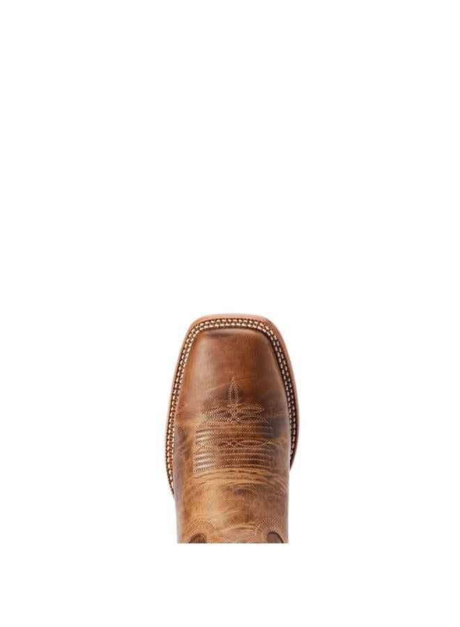 Ariat Men's Point Ryder Western Boot, Dry Creek Tan/Burnt Brown, 10 Wide - Image 5