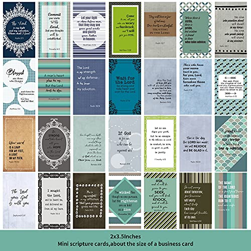 BRYTEFY 100 Mini Prayer Cards for Women and Men with Christian Verses, Bulk Religious Motivational Cards with Inspirational Scripture, Bulk Inspirational Religious Christian Gifts for Women and Men - Image 5