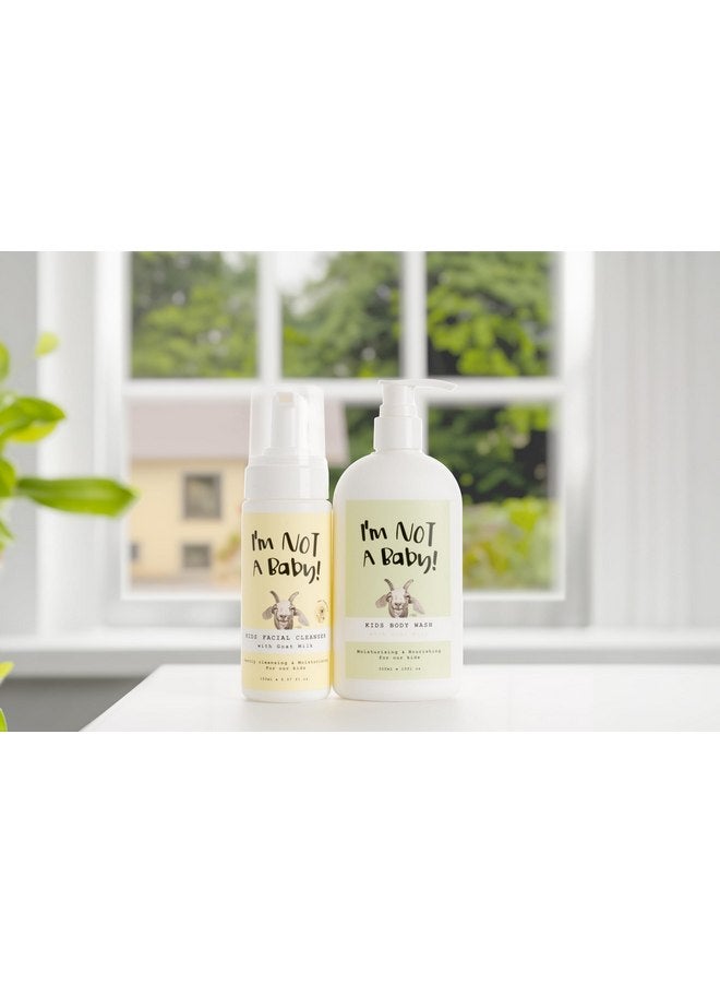 I'm NOT A Baby! Face Wash & Body Wash Duo - Gentle Kids Face Wash and Body Wash with Goat Milk, Perfect for Sensitive Skin, Attractive Gift-Ready Packaging, 2-Piece Set - Image 3