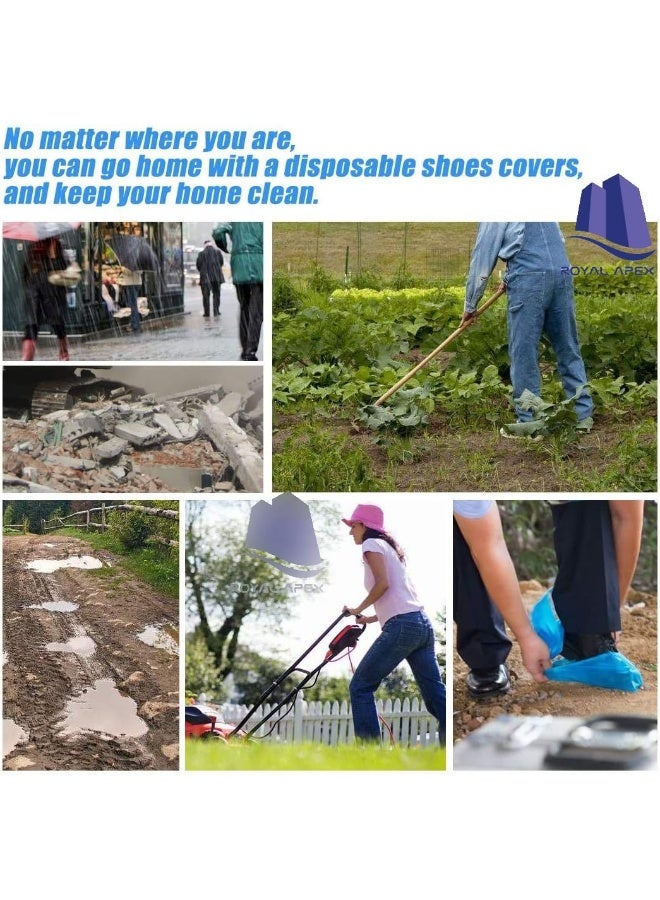 Royal Apex Disposable Shoe And Boot Covers Durable And Water Resistant Indoor Carpet Floor Protection One Size Fits Most (100 Pcs /50 Pair)  - Image 4