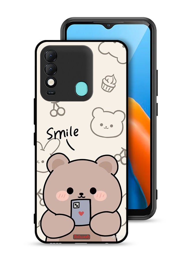 Tolwak غطاء حماية Tecno Spark 8 فن دب مبتسم - Image 1