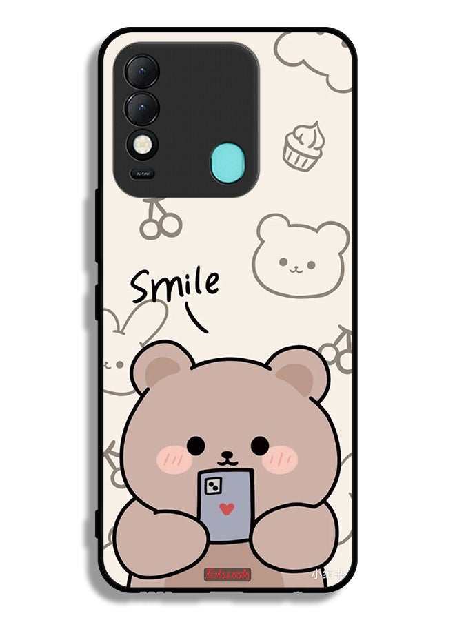 Tolwak غطاء حماية Tecno Spark 8 فن دب مبتسم - Image 2