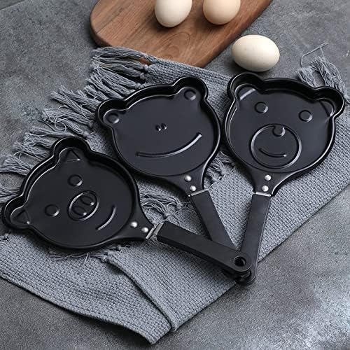 Cartoon Shape Mini Non-Stick Egg Frying Pan | Pancake & Omelette Pan (Design May Vary) | 1 Pcs Mini Omelet Pan | Non-Stick, Black  - Image 2