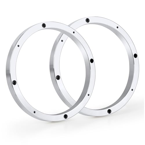 Tongze 6.5" Speaker Spacers, 0.63" Thickness Metal Speaker Adapter Rings for Cars/Boats/Trucks/RV Custom Subwoofer Mounting - Image 1