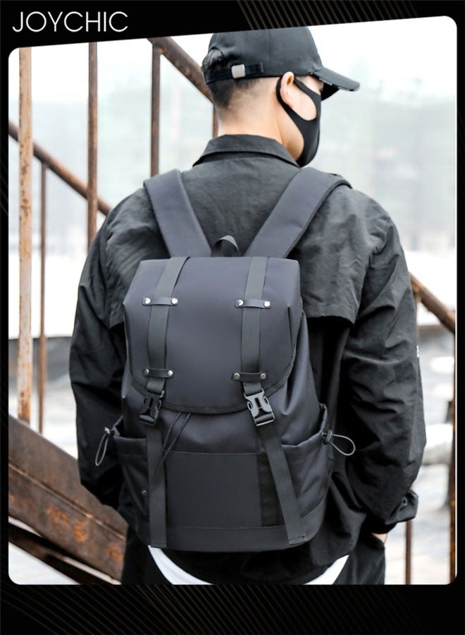 Joychic Casual Large Capacity Laptop Backpack Business Durable Computer Backpack Water Resistant College School Bag  for Men  Women Outdoor Travel Office Fits 15.6 Inch Black - Image 2