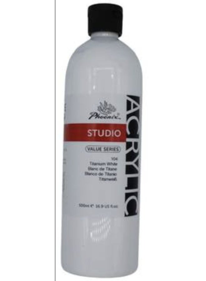 فينيكس ألوان اكريليك استديو 500 ملم لون أبيض 104