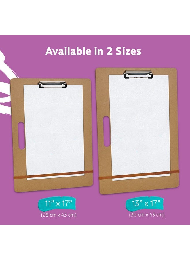 Drawing Board 13 X 17 Sketch Boards With Handle For Drafting Art Portable Wooden Clipboard For Class Or Studio Fit In Artists Tote