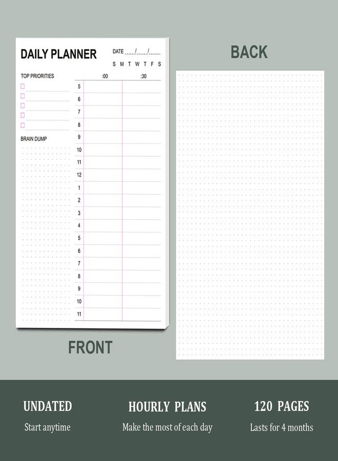 Tiankool To Do List Notepad - Daily To Do List with Priorities, Hourly Scheduler and Notes - Daily Planner Notepad for Work, Study, Appointments, 60 Tear Off Sheets Planning Pad, 7x10 Inch - Image 4