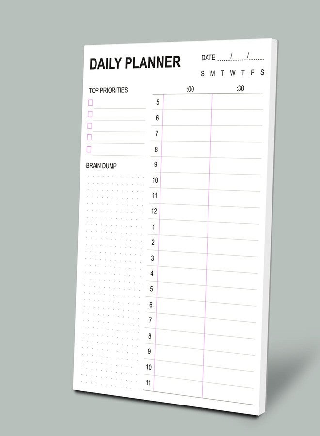 Tiankool To Do List Notepad - Daily To Do List with Priorities, Hourly Scheduler and Notes - Daily Planner Notepad for Work, Study, Appointments, 60 Tear Off Sheets Planning Pad, 7x10 Inch - Image 5