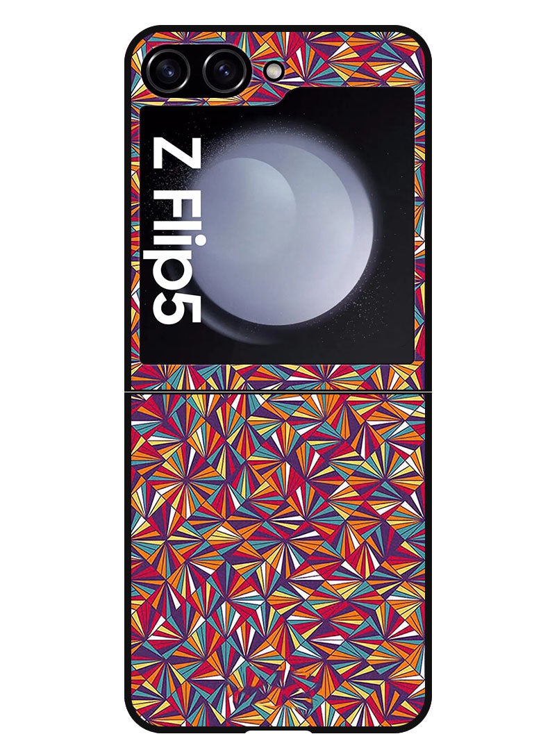 Theodor Protective Case Anti Scratch Shock Proof Bumper Cover For Samsung Galaxy Z Flip 5 Small Rhombus - Image 1