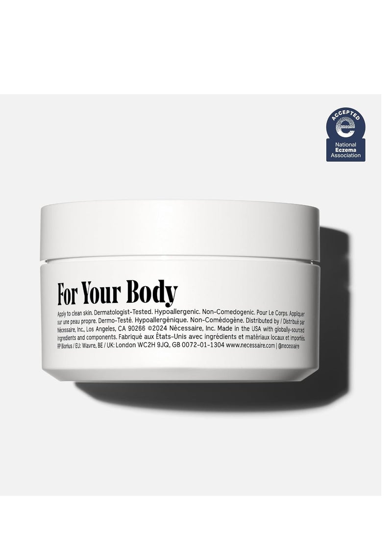 Necessaire Nécessaire The Body Cream - Rich Barrier Repair With 5% Niacinamide, 5 Essential Ceramides + Hyaluronic Acid. Fragrance-Free. Non-Comedogenic. 200 ml / 6.8 fl oz  - Image 2