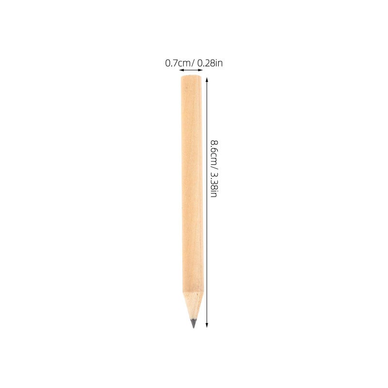 50 Short Wooden Hb Golf Pencils With Black Core For Scoring Office And School - Image 3
