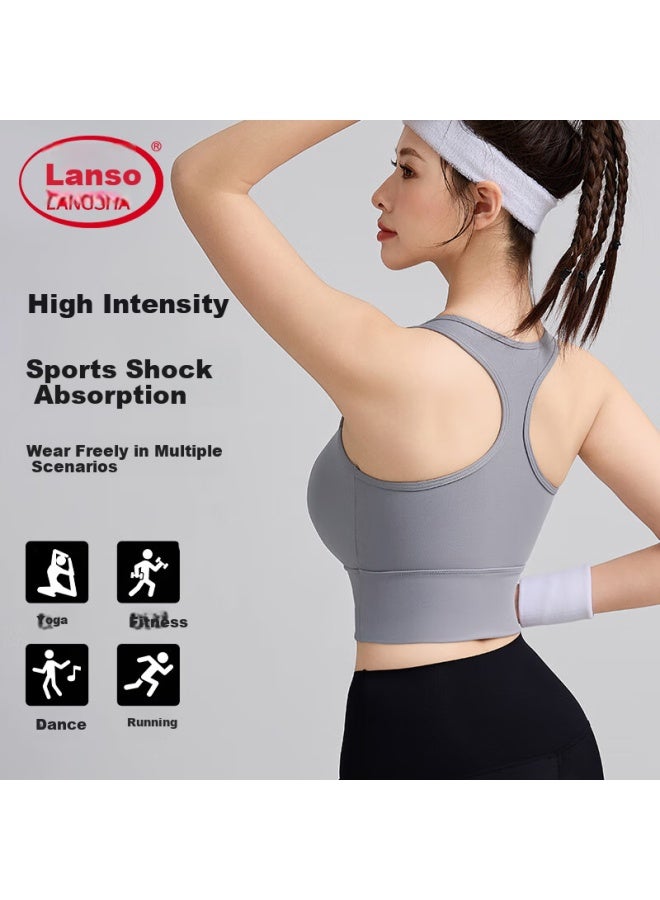 LANG SHA Langsha Sports Bra For Women, One-piece High-impact Anti-sagging Beautiful Back Vest Bra For Running, Fitness And Yoga Wear - Image 3