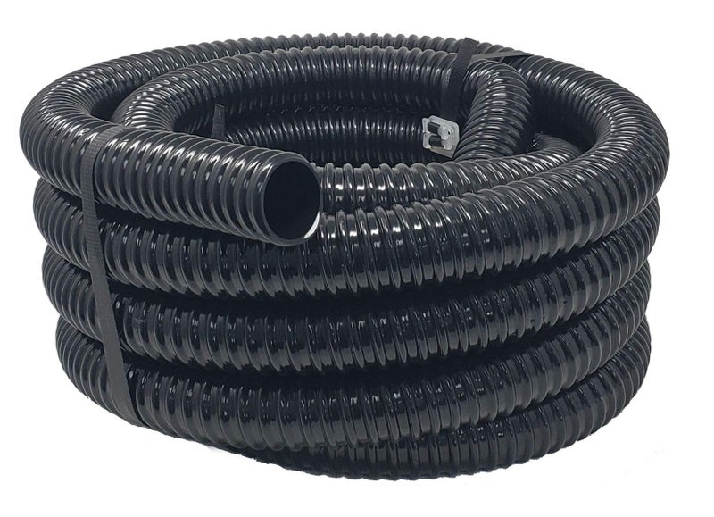 Sealproof Kinkproof 1-1/2" Dia Waterfall, Pond Tubing, 1-1/2-Inch ID, 20 FT, Black Corrugated PVC Strong Flexible Tubing, Made in USA - Image 2