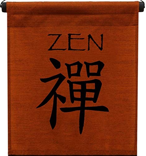G6 Collection Inspirational Wall Decor Zen Banner Large Inspiring Quote Wall Hanging Scroll Affirmation Motivational Uplifting Message Art Decoration Thought Saying Tapestry Zen Brown - Image 3