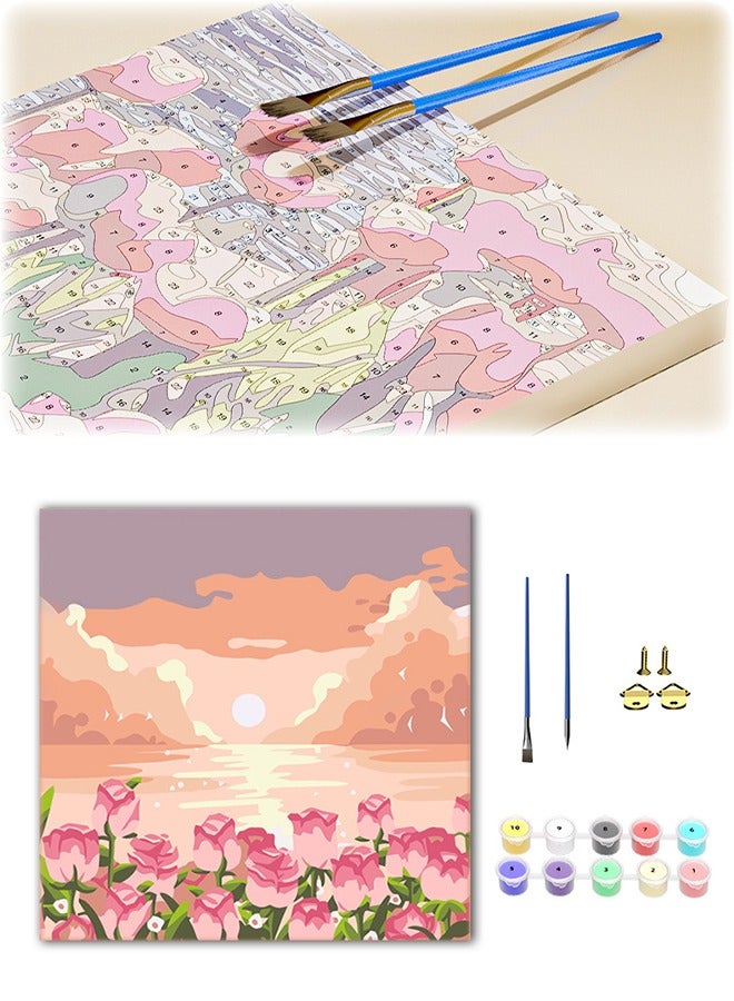 Interesting DIY Digital Painting, Premium Oil Painting Canvas With Safe and Non-Toxic Acrylic Paints, Easy-to-Follow Numbered Coloring, Perfect for Family Bonding, Home Decor and Gift Ideas - Image 1