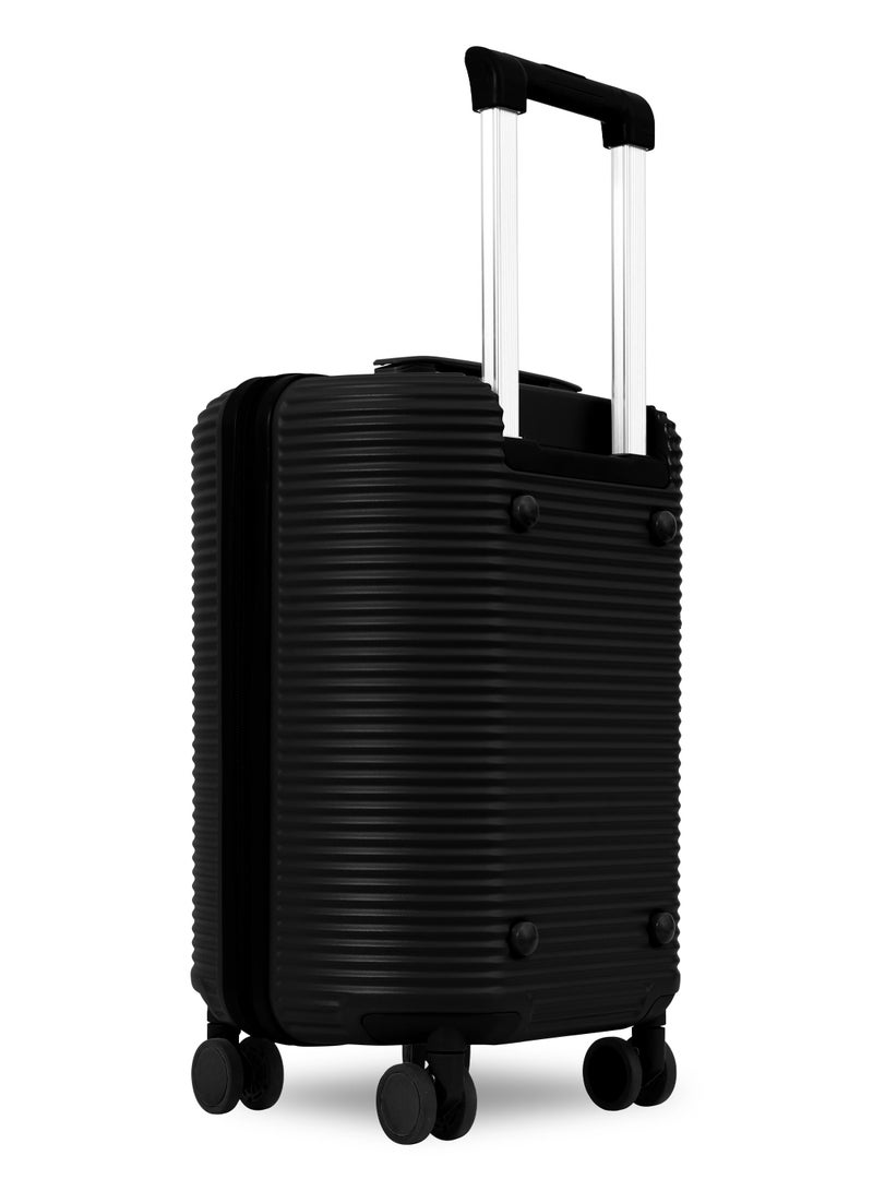 بارا جون حقيبة سفر باراجون كواتريكس بعجلات دوارة وهيكل صلب أسود - Image 2