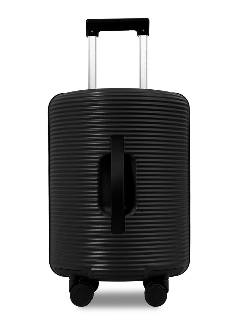 بارا جون حقيبة سفر باراجون كواتريكس بعجلات دوارة وهيكل صلب أسود - Image 3