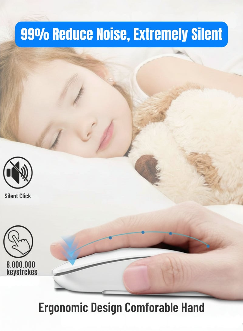 vexa pro Wireless Mouse Rechargeable 2.4G Bluetooth Silent Mouse Laptop Computer USB Mouse Adjustable DPI - Image 4