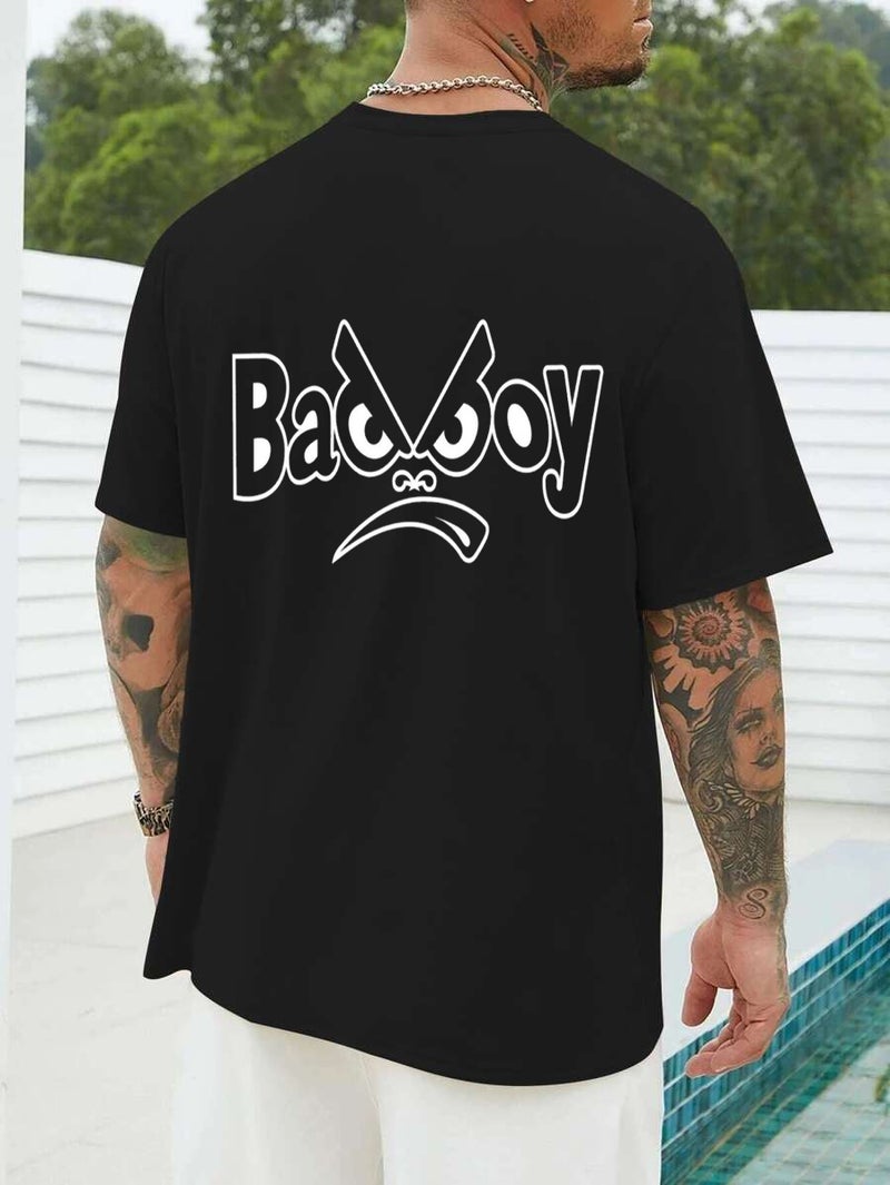 DIVIS Oversized Black Graphic T-Shirt for Men - Image 1