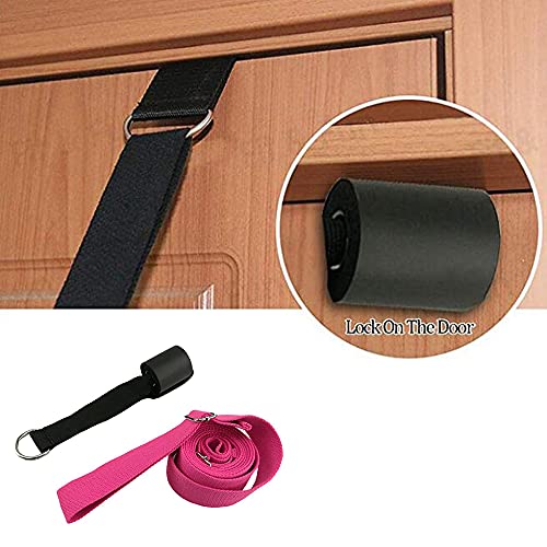 tchrules Door Leg Stretcher, Door Flexibility & Stretching Leg Strap - Great for Ballet Cheer Dance Gymnastics or Any Sport Leg Stretcher Door Flexibility Trainer Premium Stretching Equipment (Rose Red) - Image 4